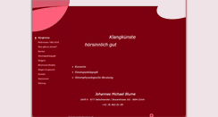 Desktop Screenshot of klangkuenste.de